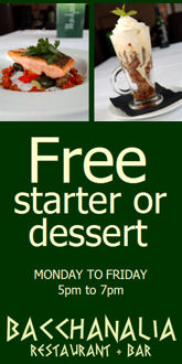 Special offers at Bacchanalia