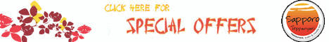 Special offers at Sapporo