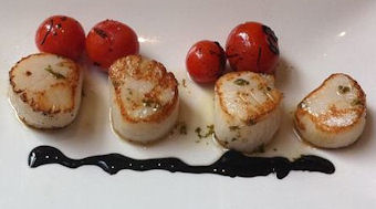 Scallops at Livebait