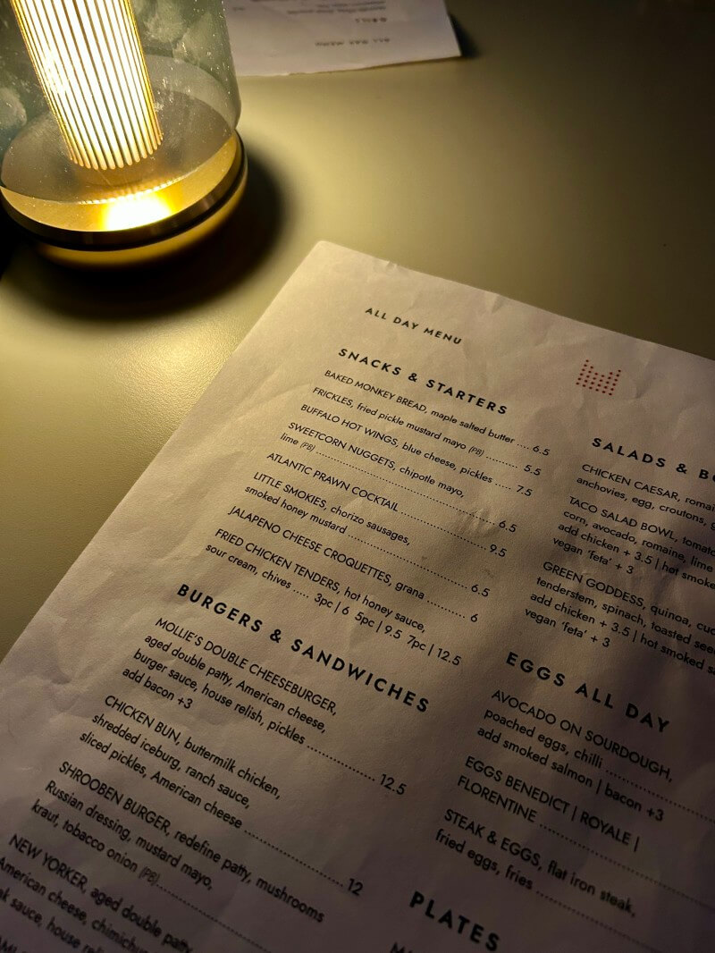 Mollie's Diner - Review March 2026