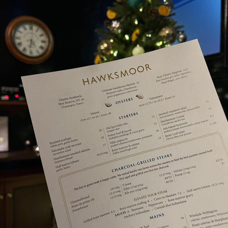 Hawksmoor Manchester - Review Nov 25