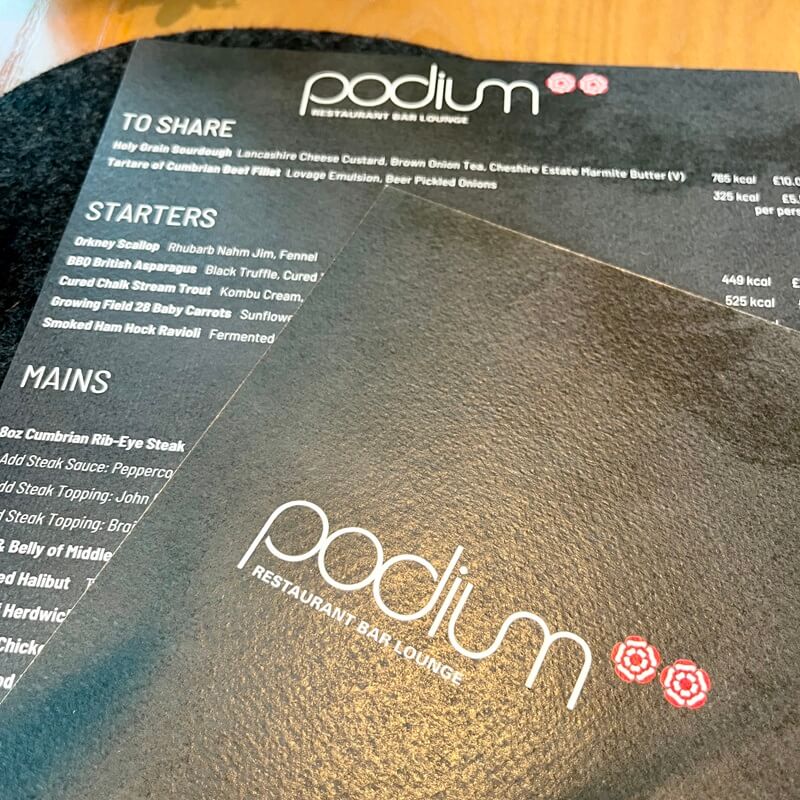 Podium - Menu Preview April 2024