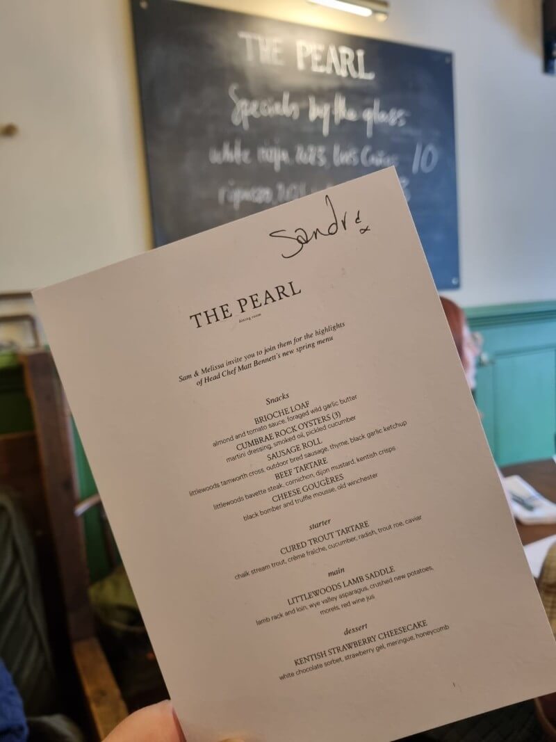 The Pearl- Menu Preview March 2026