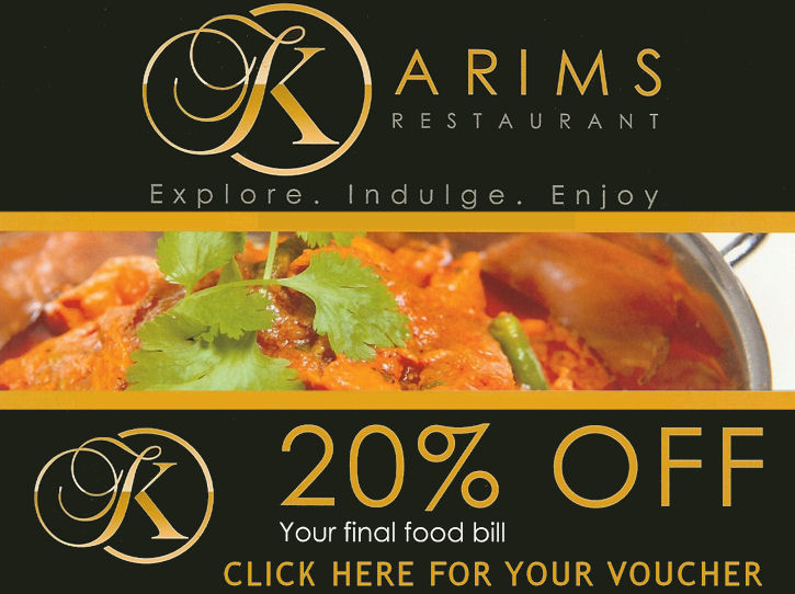 click here for 20% off at Karims Manchester