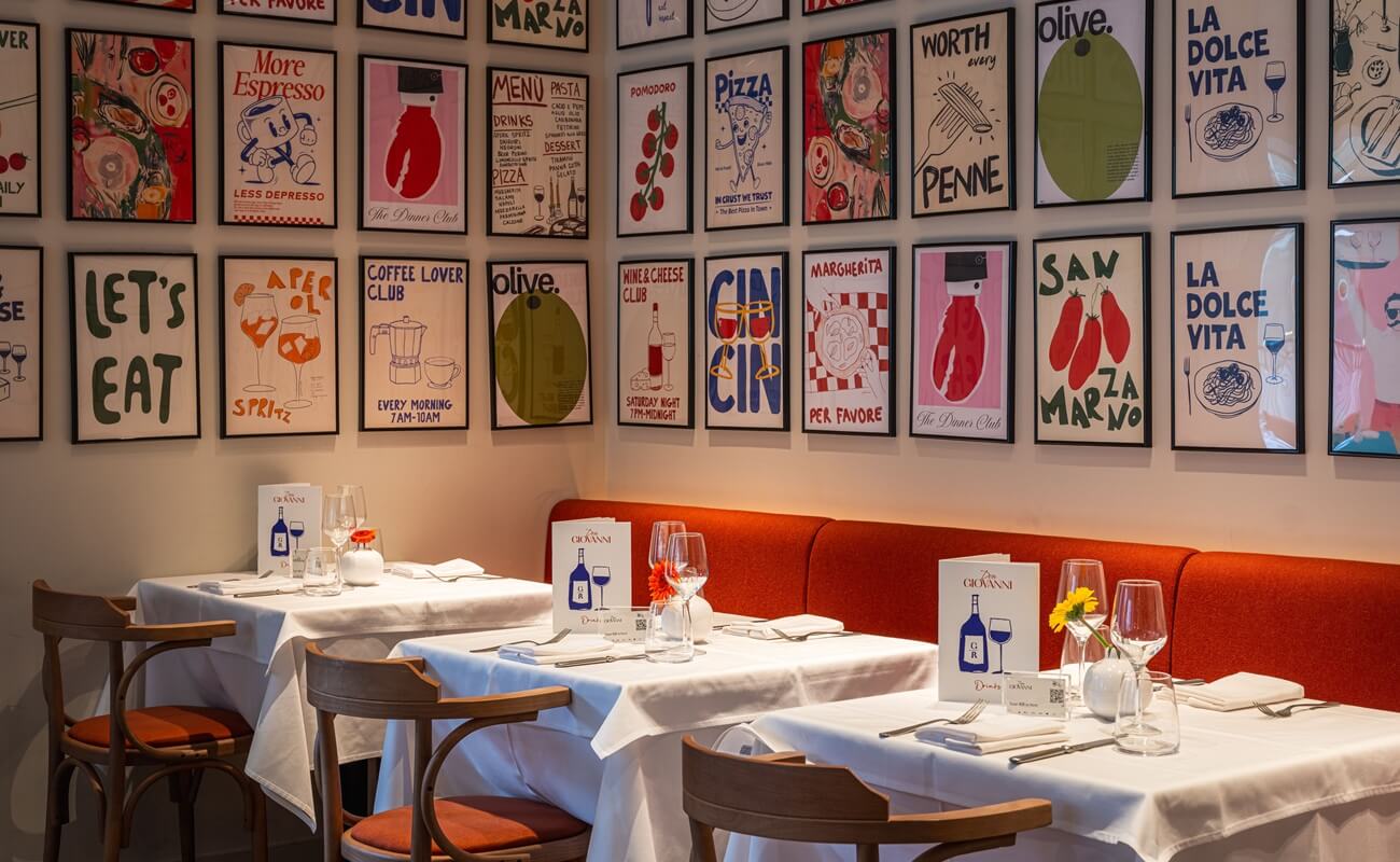 Restaurants near the Opera House Manchester ~ Giovannni's Manchester