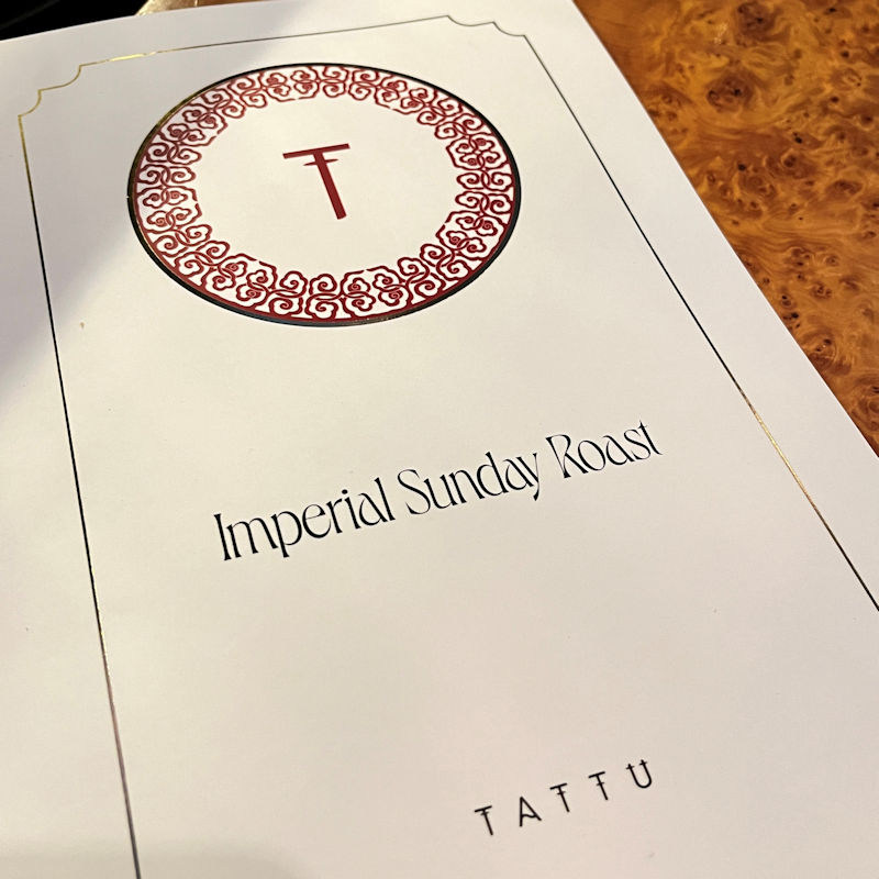 Tattu Manchester - Imperial Sunday Roast Preview